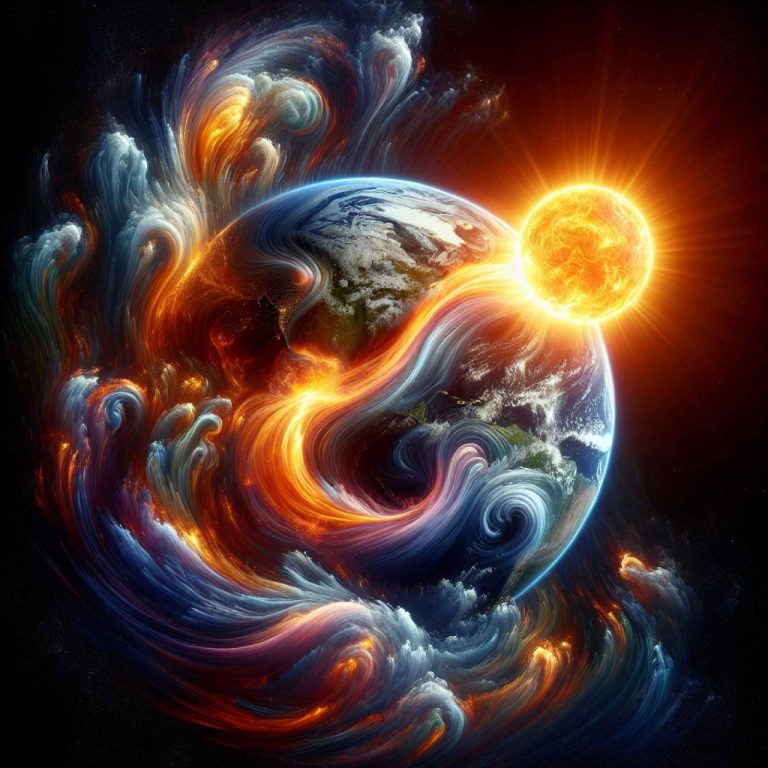 A Sincronização Surpreendente: Como a Atmosfera da Terra Dança ao Ritmo Feroz do Sol